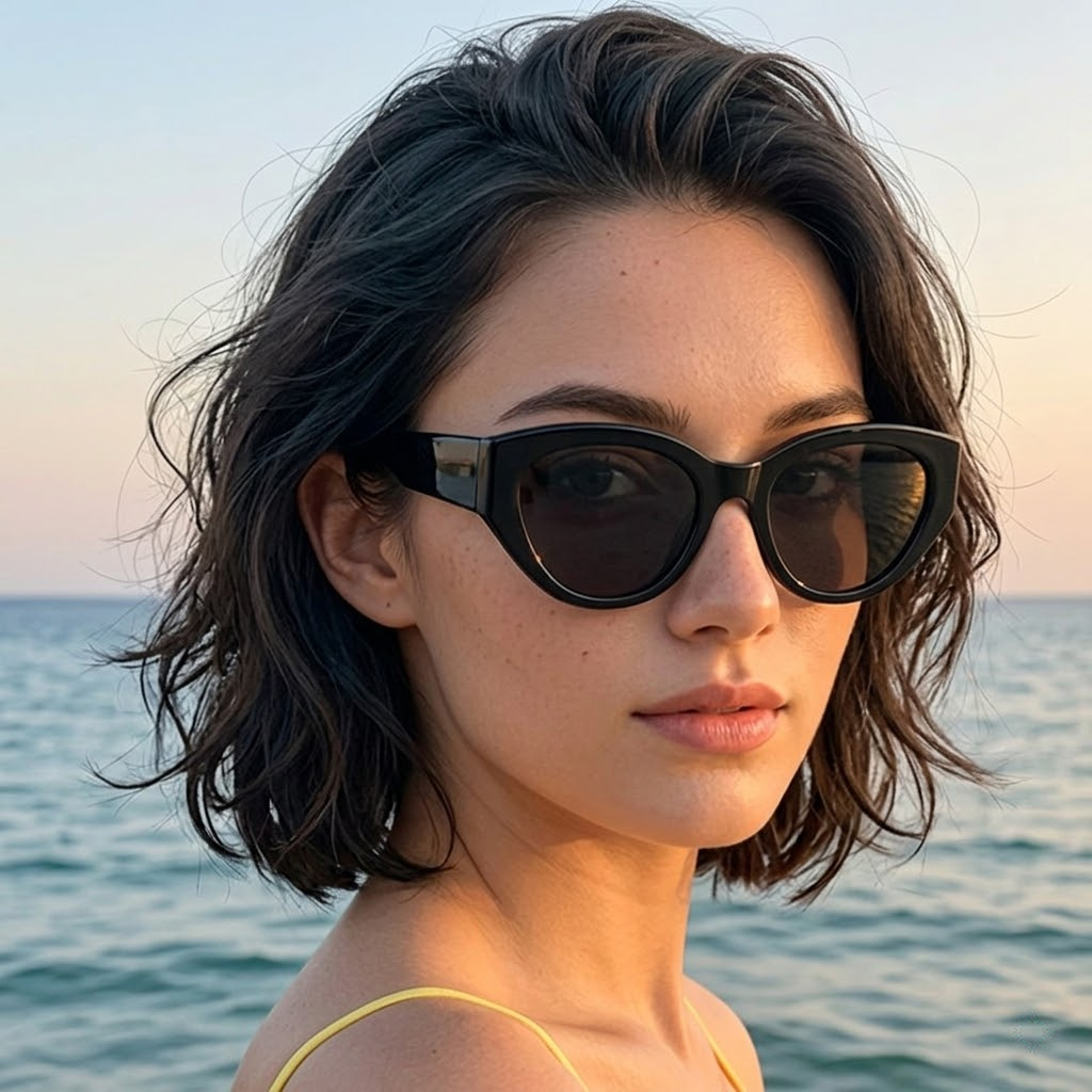 Travel Accessories Aesthetic - Damskie Męskie Klasyczne Okulary Przeciwsłoneczne Kocie