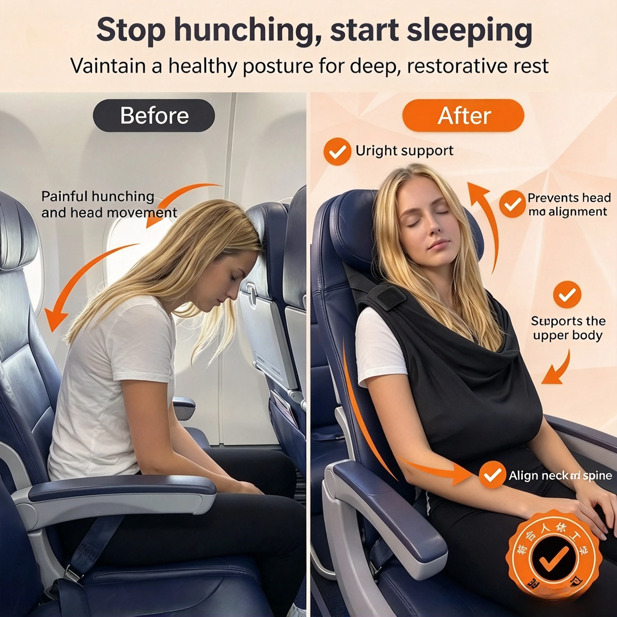 1 szt. System wspierający sen  – Travel Accessories Long Flight recenzja i cena